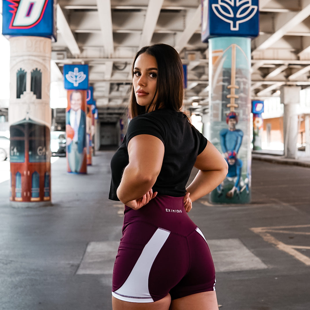 Women's Maroon Shorts
