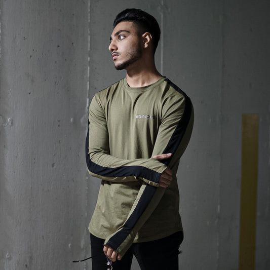 Striped Olive Long Sleeve