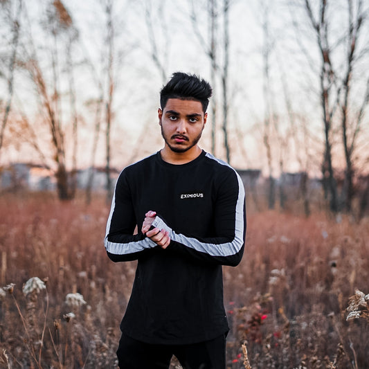 Striped Black Long Sleeve