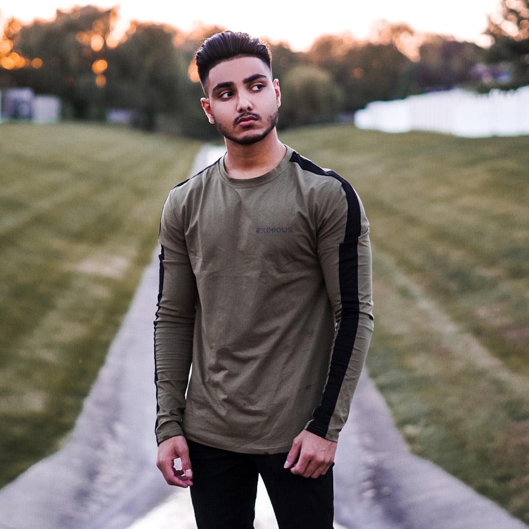 Striped Olive Long Sleeve